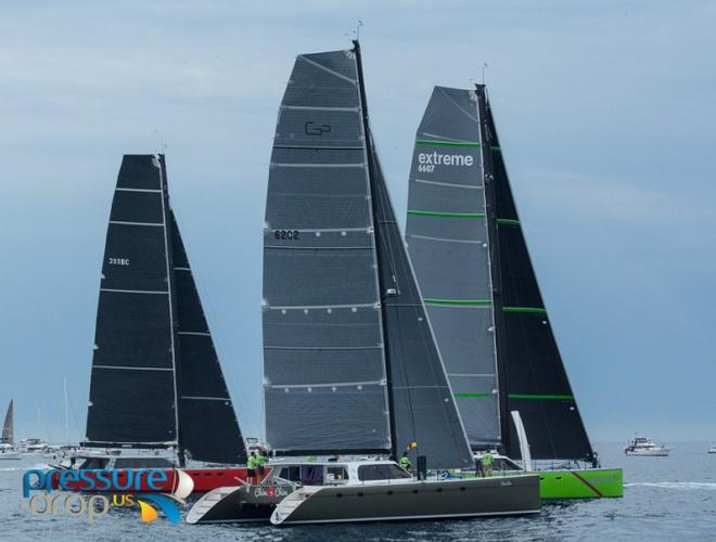 The Big Cat Start - 2015 Transpac © pressure-drop.us